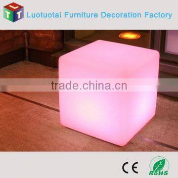 Glowing Simple Design Illuminated Popular Decorative Led Cube Chair photo-5