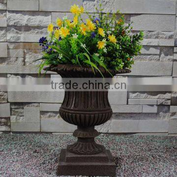 Own Factory Best Selling Classical Polyresin Garden Pots Cheap