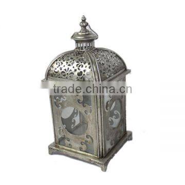 Popular Sale!!!Distressed Metal Candle Lantern Vintage Metal Lantern