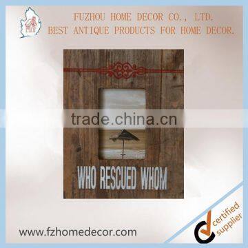 Wooden Photo Frame With Love Letter and Metal Butterfly Decor photo-4