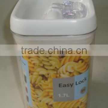 1.7L Square plastic airtight food container