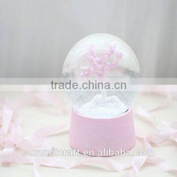 Custom Decorative Cherry Tree Snow Globe With Blowing Snow photo-2