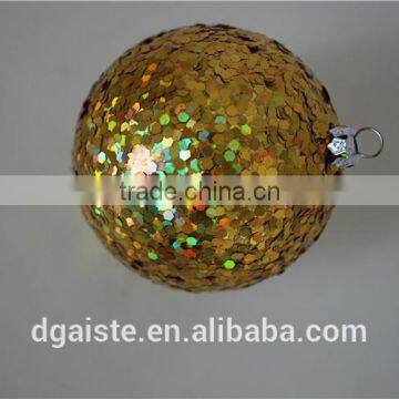 Festival Shiny Ball Ornament 7cm Diameter Glowing Color Hanging Ball photo-3