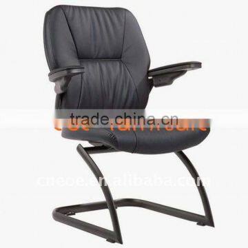 Fixed leg leather arm chair 6035C