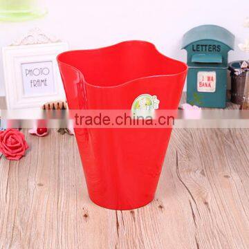 Plasitc Circle Waste Bin in Graudated Tint photo-2