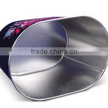 Boat Shape Metal Ice Bucket With Handle/oval Shaped Ice Bucket/CMYK Ice Bucket photo-2