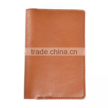 Wholesale factory product custom passport holder RFID leather passport cover for travel