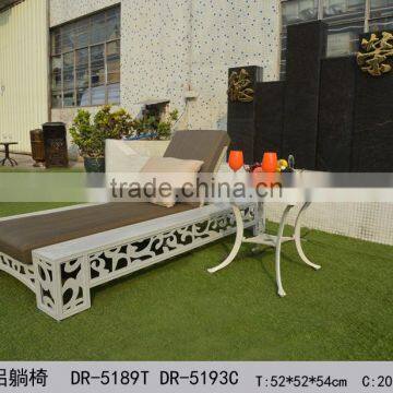 Hot sale 2015 European style aluminum sun lounge with tea table