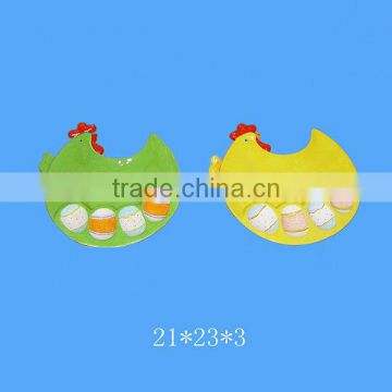 ceramic egg holder plate for wholesale