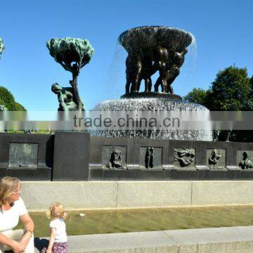 Outdoor Decorative Metal Material Large Bronze Statue Garden Fountain Hot Sale photo-3