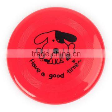 The Bending Deformation of Plastic Cartoon Dog Printing Plastic Pet Dog Frisbee 20cm photo-4