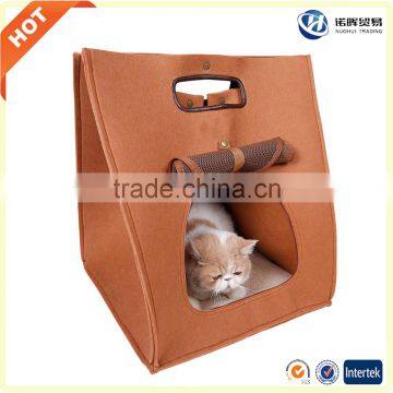Wholesale 2017 Trending Products Wool Felt Pet Accessories Bed Pet Carrier Cat Carrier Cat House for Outdoor/ Indoor photo-4