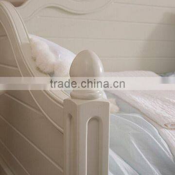Antique French Style Princess Snow White Pure White Solid Carving Daybed With Two Big Drawers BF11-02274b photo-6