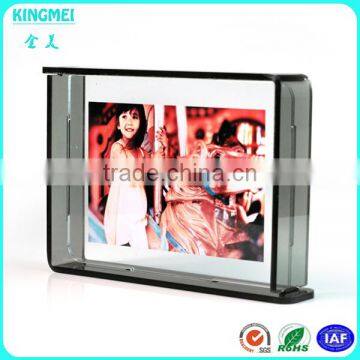 KM-VP26 Customized Clear L Shape Acrylic 2 x 6 Photo Booth Strip Frames for Wedding photo-5