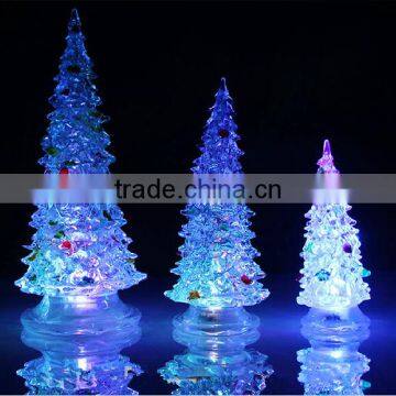 craft plastic acrylic new popular christmas tree led lighting decoration