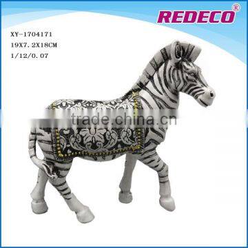 2017 high quality life size resin horse sculpture