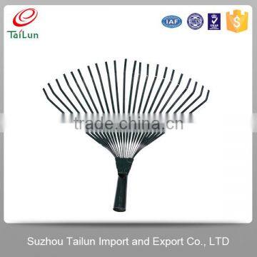 High Quality 22 Tines Plastic Coated A3 Steel Garden Handle Rake