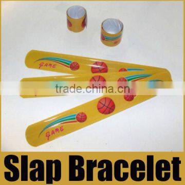 Basketball printed slap bracelet