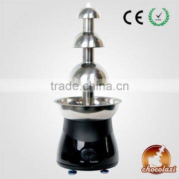 CHOCOLAZI ANT-8050 Auger 3 tiers stainless steel Led Home chocolate fondue machine