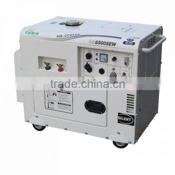 100% Copper Wire 5KW Electric Start Single/three Phase Sound Proof Welding Generator Diesel Price photo-2