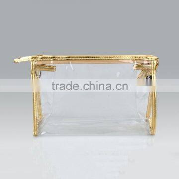 Eco-friendly Large Compartment Clear PVC Women Handbags Recyled Wash Organizer Bags Waterproof Makeup Pouch photo-6