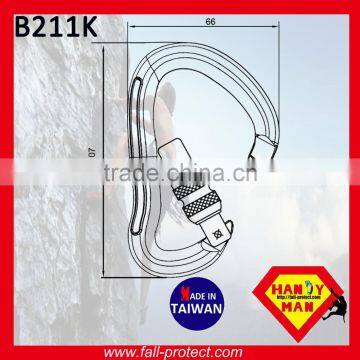 23KN B Type Rescue Mountain Climbing Aluminum Carabiner With Screw Gate photo-2