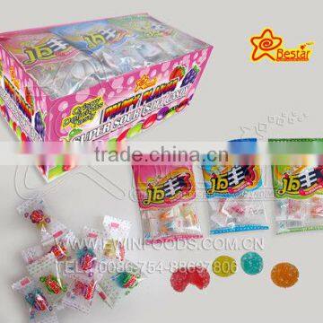 Multi-Colored Ball Shape Super Sour Soft Candy