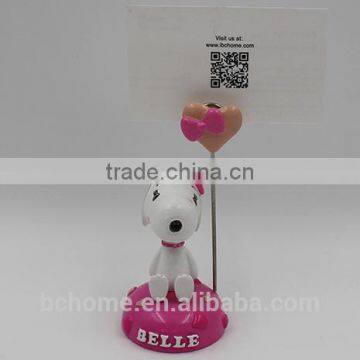 Customized resin Note Clip,Card Holder,Business Card Clip with animals or figures