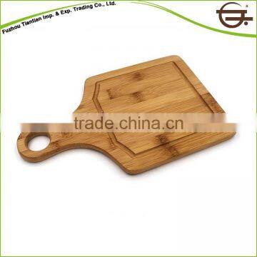 Kitchen Bit Paddle Pizza Bamboo Leaf Shaped Chopping Board photo-3