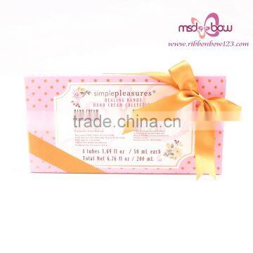 ribbon bow with elastic band for package box