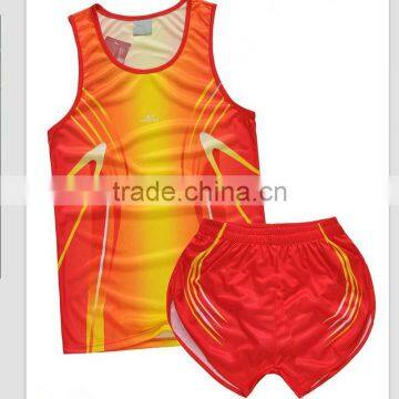 2013 customed running jersey, V-neck running jersey, 100%polyester running jersey