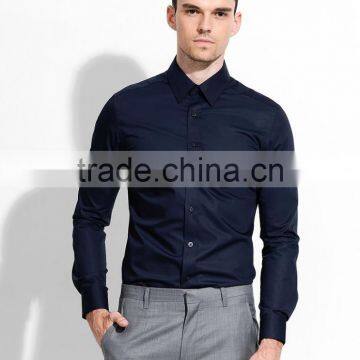 OEM Plain t Shirts Wholesale China Dress Shirts Office Shirts for Men photo-3