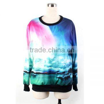 Hot heavy weight mens sublimation crewneck sweatshirt custom