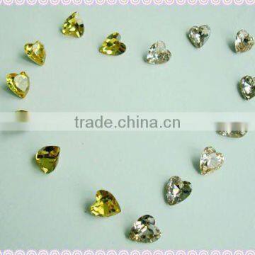 8mm heart shaped wedding veil beads