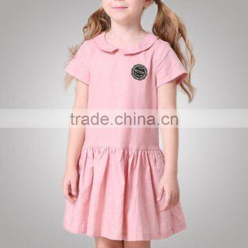 Stretchable Peter Pan Collar Luxury Baby Cloth Dress Reliable Supplier