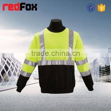 Black 150gsm Net Reflective Safety T-shirt for Worker Sleeves Bicycle Safety Yellow T-shirts High Safety T-shirt photo-2