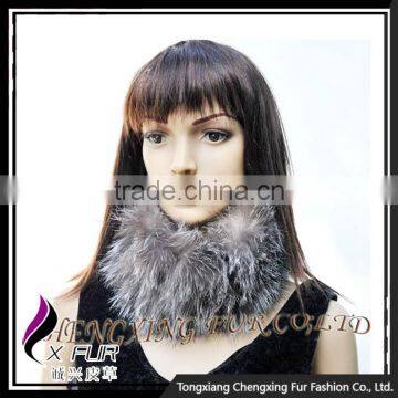 CX-E-15 Wholesale Cheap Head Scarf Genuine Fox Fur Stretch Snood Headband For Women photo-4