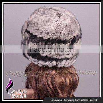 CX-C-191A Women In Stock Fashion Wholesale Rex Rabbit Fur Beanie Hat photo-4