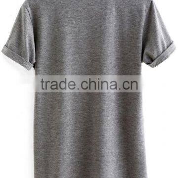 2017 OEM Service Factory Custom New Latest Baby Clothes Fashion Bulk Wholesale Grey Printed Boutique Cotton Baby t Shirts photo-2