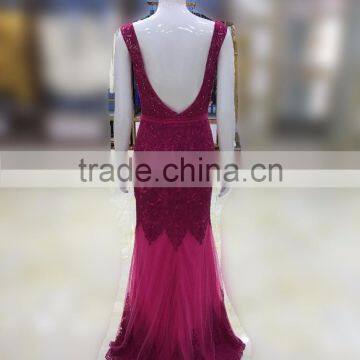 New Fashion Manufacturer Direct Make Party Evening Bead Lace Dress photo-2