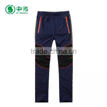 New Design Korean Style Outdoor Orange Breathable Quick Dry Mens Climbing Pants photo-4