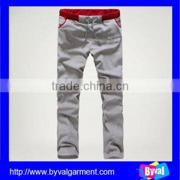 Wholsale Mens 95%Cotton 5%Spandex Custom Skinny Fitted Fleece Jogger Pants