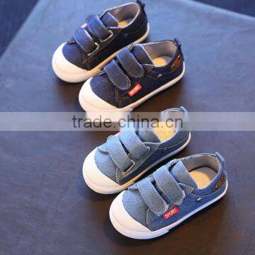 FC1952 Spring 2017 denim boys shoes casual canvas baby shoes