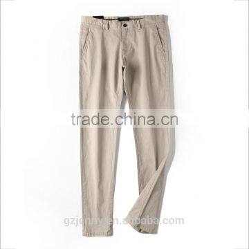 OEM Fashion Style Khaki Men Pants 100% Cotton Twill Slim Chinos Pants Men photo-4