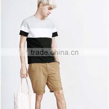 Hot Sale Oversized Promotion Stripe Soft Cotton Plain Man Custom Tshirt photo-2