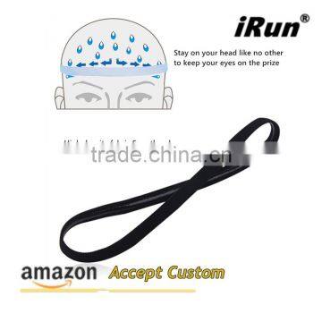 NON-SLIP Rubber Elastic Headband Stretch Strap Yoga Head Belt - Mini Bands Trendy Authentic Sportsbands - Accept Custom photo-2