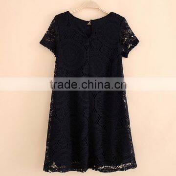 Latest Plus Size Women Clothing Black Elegant Long Sleeve One-piece Dress photo-3