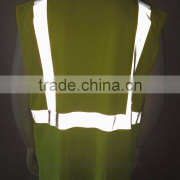 ANSI High Visibility Sleeveless 3M8710 Heat-transfer Reflective Tape Protective T-shirt photo-6