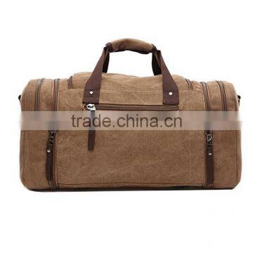 Unisex Big Capacity Canvas Travel Bag Custom Luggage Duffle Bag photo-3