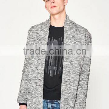 Mens Fashion Chunky Wool Heavy Knit Thick Cardigan Sweater From OEM Factory photo-2